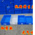 塑胶箱周转箱白塑料箱塑料方盘周转框水产箱箱物流箱收纳箱盆 蓝色 1号盘365*245*65