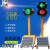 黑龙江交通红绿灯驾校太阳能可移动升降信号灯障碍灯厂家直销 拖车式信号灯