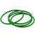 DYQT钢丝芯圆带圆条聚氨酯T工业皮带O型传动带马达电机牛筋实心绳 绿色粗面直径10mm(1米