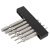 WEILIGU S2两头带电动磁性批头批材质螺丝刀六方起子头 双头6支(H2-H6每样一支)送收纳