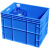 周转箱收纳箱EU灰色筐加厚胶箱整理箱大号物流箱物料箱中转箱工业箱 EU4616胶箱蓝色