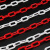 冰禹 隔离墩链条 塑料警示链条 路锥链条隔离链子警示防护链条 (6mm红白-5米)BYxx-19