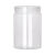 透明盖pet密封罐子级带盖加厚塑料瓶广口圆形坚果花茶罐 酒红色 10*6.5透明 450个