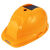 YHGFEE太阳能安帽带风扇工地智能带头灯内置空调制冷帽子国标头盔夏天 国标空调6风扇旗舰版-黄色