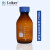 液相色谱流动瓶GL45多孔盖流动相瓶溶剂瓶100/250/500/1000ml 棕色蓝盖瓶 500ml