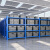宇威（YUWEI) 2000*500*2000mm货架仓储仓库库房储物架超市展示置物架铁架子中型200KG副架四层 蓝色