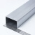 宽选工品 铝合金压线槽方形线槽 明装方形线槽铝合金线槽1米价 50*30