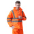 博迪嘉 CN032新款雨衣套装 反光透气雨衣防寒服工作服 可定制 荧光橘红色 XXL码1套