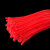 【彩色扎带】自锁式尼龙扎带大中小号塑料扣带固定捆扎带绑束线带 宽2.5毫米2F长10厘米(100条 红色 宽4.6毫米/长30厘米(100条)