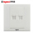 罗格朗 美淳系列白色插座面板 86型电话&网线插座ENT01/C01（定制）