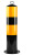 有豫 防撞柱 警示柱固定立柱防撞柱 固定带顶环114*750*2.5黑黄 单位：个