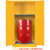京览  油桶存储柜油桶防爆柜单桶柴油双桶化学品存储柜加厚双人双锁 双桶无滚轴 