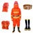 江山得利（JIANGSHAN DELI）97消防战斗服套装 抢险救援服 红色M# 41#定做 五件套