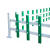 锌钢草坪护栏铁艺围栏栅栏户外小区花园隔离栏绿化带庭院室外栏杆 锌钢纯白款1m/1m