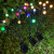 聚亿星太阳能灯8led摇摆萤火虫地插灯 广场节日灯 10头-太阳能-暖光