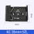 DIN35mm导轨卡扣 开关电源安装卡扣 定制各种规格卡扣 KC 35mm 5孔 (黑)