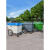 塑料环卫垃圾车 大型垃圾桶小区物业学校手推保洁清运车环卫车 550升(绿)