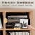简易书架置物架落地储物格子柜客厅实木色小书本收纳阅读架矮书柜 【4格】60x60cm-拉丝黑橡木