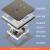 飞雕（FEIDIAO）插座面板 86型暗装 雕琢系列（荧光灰） 10A/250V/联体5插带二位USB（3.1A） 