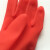 韩国明岩橡胶手套耐用型洗碗乳胶手套手套工业保洁清洁胶皮手套 红色1双装 L
