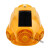 安全帽带电双风扇的一体头盔带灯太阳能充电空调多功能小帽子 四风扇黄色【13000】带快充+太阳能双充电