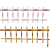 定制双层栅栏闸杆 拦车杆蓝卡小区停车场胶条杆10*5八角铝合 栅栏6米黄/白