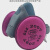 LISM适用于于煤矿专用防尘口罩 7502防毒口罩防尘罩焊工防尘口罩二保 7502口罩主体+5对粉色滤棉