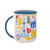 金格羽复古马克杯 搪瓷缸创意带盖勺马克杯男女办公室咖啡杯子学生便的 茶楼点心400ml勺子 0个