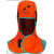 火狐狸23-6690电焊帽阻燃焊工帽防烫 23-6680z焊接披肩帽防尘头套 23-6690橘红色标准款