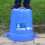 定制适用大号垃圾桶户外塑料酒店餐厨工业商用圆形带盖大容量收纳 160型(80升)+盖 (蓝色)