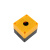 2MM孔按钮盒BX123456孔按钮开关控制盒急停指示灯防水黄色安装盒 二孔