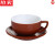 莱杉350陶瓷咖啡杯套装卡布奇诺拿铁杯摩卡杯大口拉花比赛杯泽田杯 亮白色套装 勺