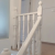 奇步泰国进口实木立柱橡木烤漆楼梯扶手栏杆飘窗护栏室内家用欧式 M2款白色 48*48*950
