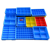 长方形塑料盒子分格箱零件多格螺丝盒整理盒周转箱定制 48格箱蓝色外径45035752 蓝色新料