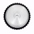 砂带机橡胶轮铝芯砂带轮打磨过砂沙带机配件沙带套轮主动轮抛光轮 300*50*25.4(孔)65度