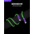 GeekCable极鲨手工制作适用于苹果手机27W充电数据线iPhone8-14硅胶柔软PD快充 绿五金+龙胆紫 1m