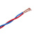 特变电工（TBEA）电线 ZC-RVS2*6平方阻燃消防线 双绞软线 花线 电源灯头线 100米 红蓝色