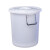 稳斯坦 WK001 塑料大桶 环卫物业垃圾桶酒店厨房收纳圆桶 蓝色50升 40*40cm(无盖)
