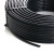 金龙羽 国标铜芯电线电缆多芯多股软线RVV5*0.5平方电线100米/卷 黑色