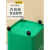 浙江乡镇四色垃圾分类垃圾桶万向轮商用环卫垃圾箱垃圾箱带盖 50L无轮桶可回收物 送1卷80