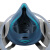 LISM7502全脸防毒面具防有毒气体活性炭喷漆专用全面罩化工农药电焊防 蓝色面具7件套+20片T型棉