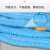 seagebel一次性防尘防掉发透气厨房车间条形网帽 蓝色袋装（100只）