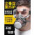 代尔塔（DELTAPLUS）防毒口罩面具全面罩工业防尘喷漆专用防护罩面罩粉尘二手烟呼吸 防尘毒套装+防雾大眼罩