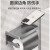 DEDH丨枪灰色壁挂式免打孔防水厕纸盒；单联纸巾架(带盖板）