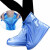 防水防滑鞋套 雨天雨靴防雨户外女加厚耐磨底下雨男脚套雨鞋套PVC (L)40-41码蓝色