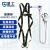 星工  安全带 安全绳高空作业绳  全身式 双大钩 五点式国标保险带1.6米 XGD-7