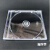 瑞桓柏100黑底CD盒100乌单）CD方盒 CD空盒 透明 黑底单面CD盒 光盘壳 120克透明单碟