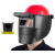 簌禧高空作业电焊面罩氩弧焊变光头戴式插配安全帽面屏电焊帽焊工 红安全帽+插槽式高空面罩