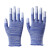 手套防工地劳保防滑工作220v电工绝缘透气薄款手套绝缘 蓝色涂指手套(12双) L