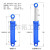 定制液压油缸8吨实心电镀铬重型双向升降顶配件大全 内径80 杆径50 行程200 实心电镀